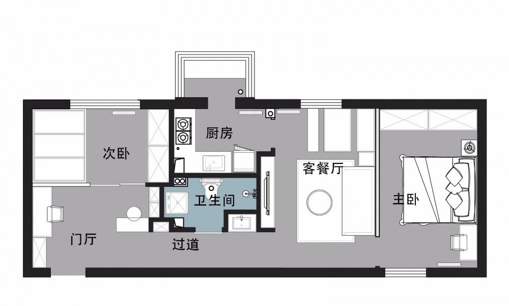 北欧之光照亮 70㎡三口之家，空间逆袭焕新生活-64