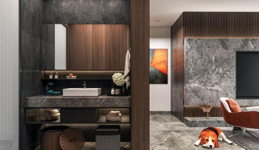 "常在"空间设计 | 深色调中的宜居美学-11