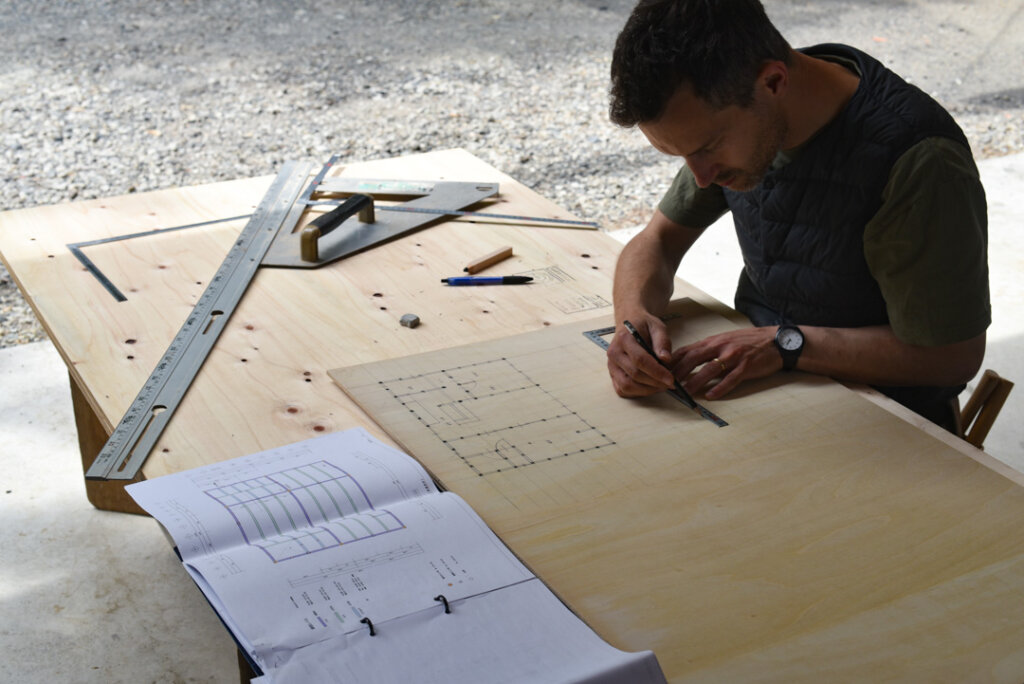 恵那の石場建て３　刻み丨水野设计室-13