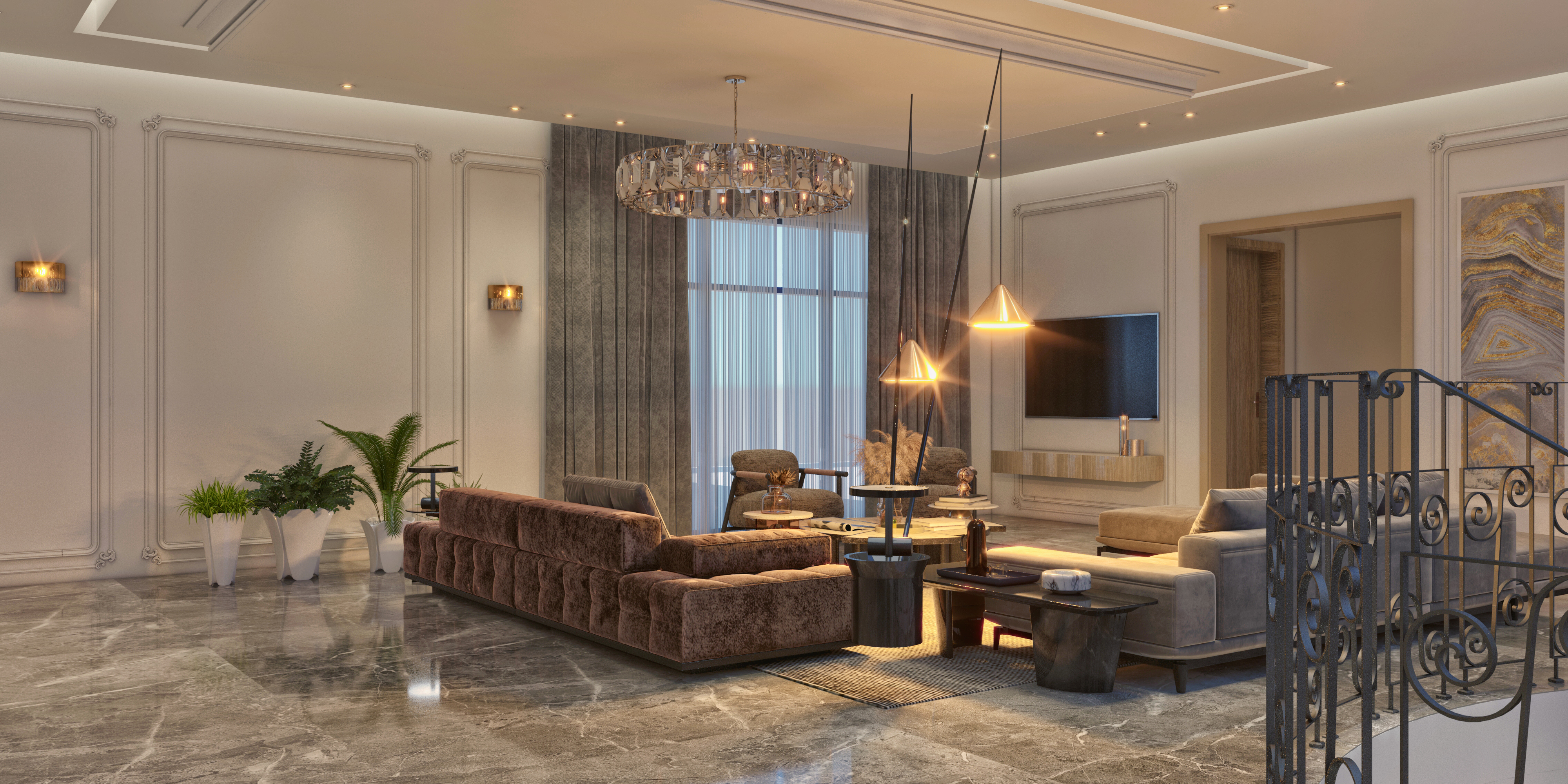 DUPLEX VILLA LIVING ZONE-9