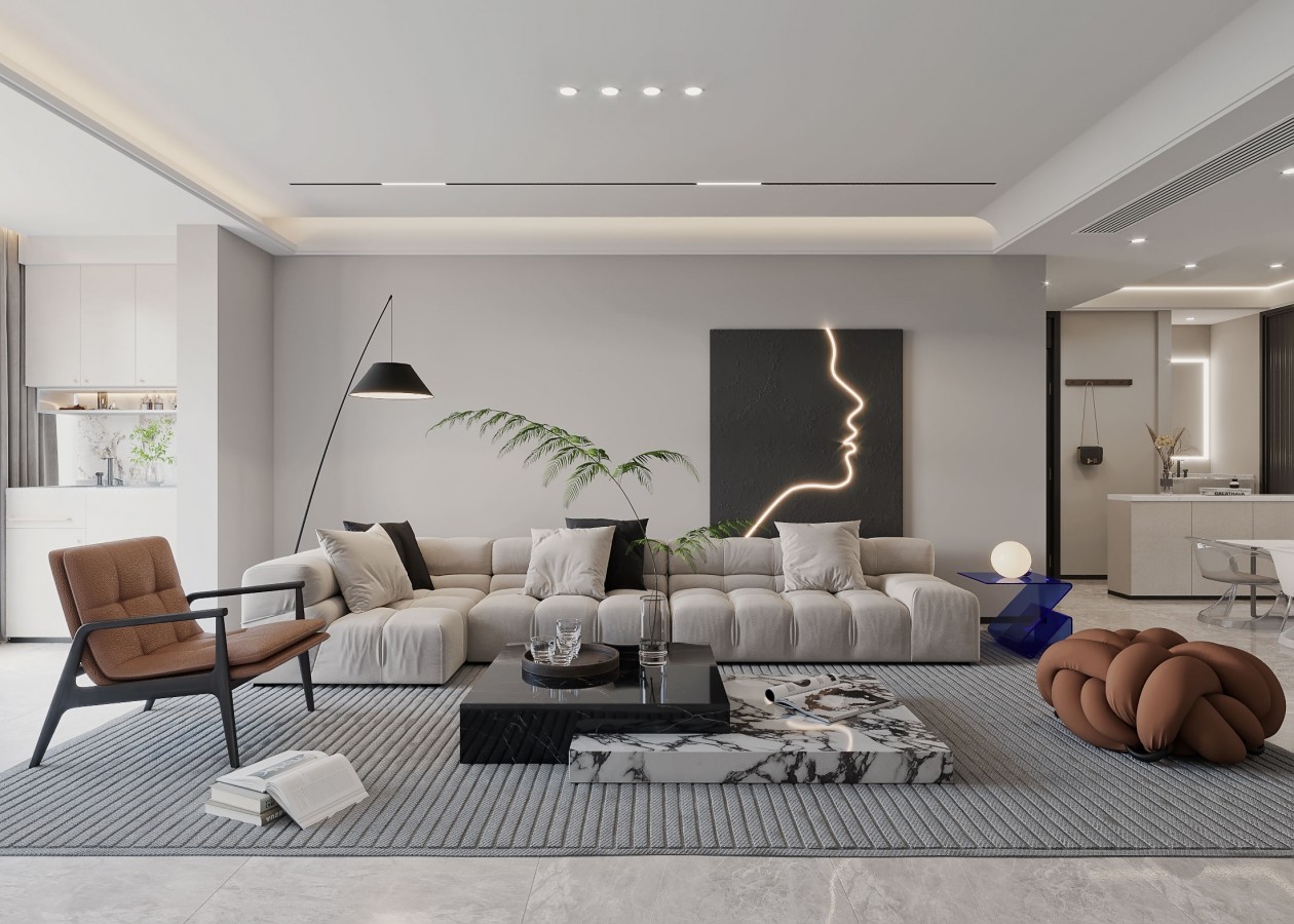 现代简约客餐厅来一组-1