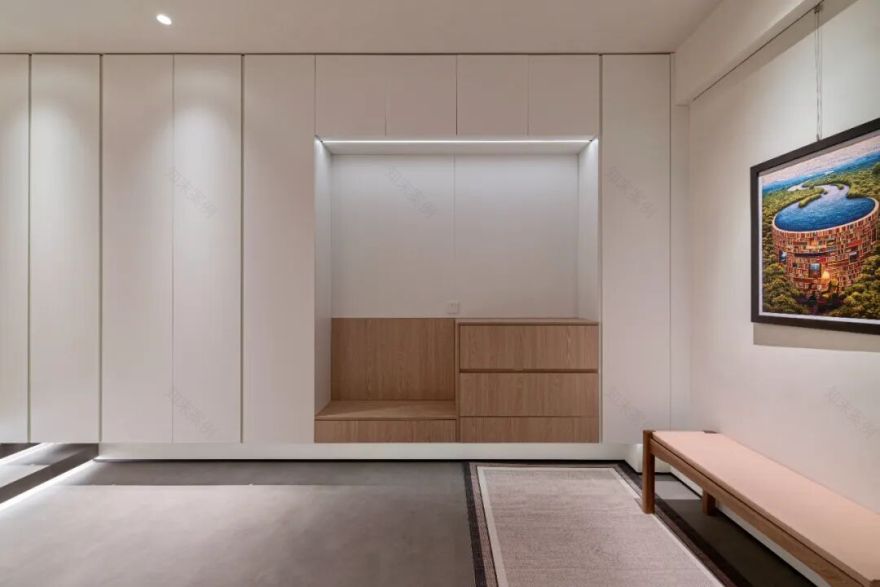 BENSONDESIGN原创设计丨400㎡被自然环绕的极简别墅-8