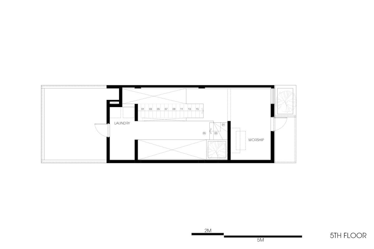 越南 Minaka 城市住宅的室外室内一体化设计-14