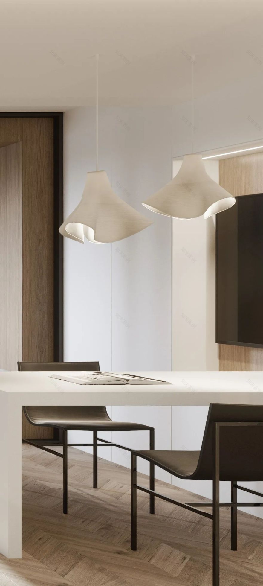 上海 78 平米老房翻新,现代简约与自然木元素的融合-6