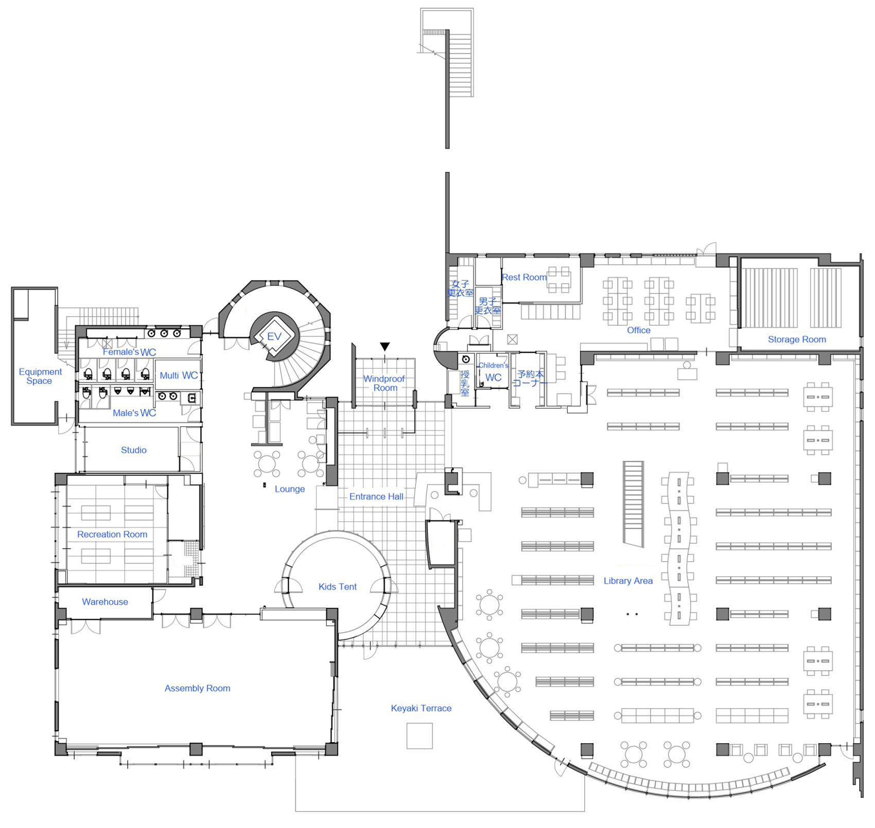 海老名市立有马图书馆·门泽桥社区中心改建丨日本神奈川丨三上建筑事务所-48