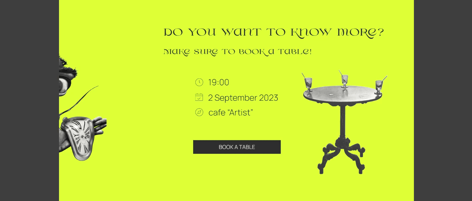 Art Evening Salvador Dali 登陆页面-7