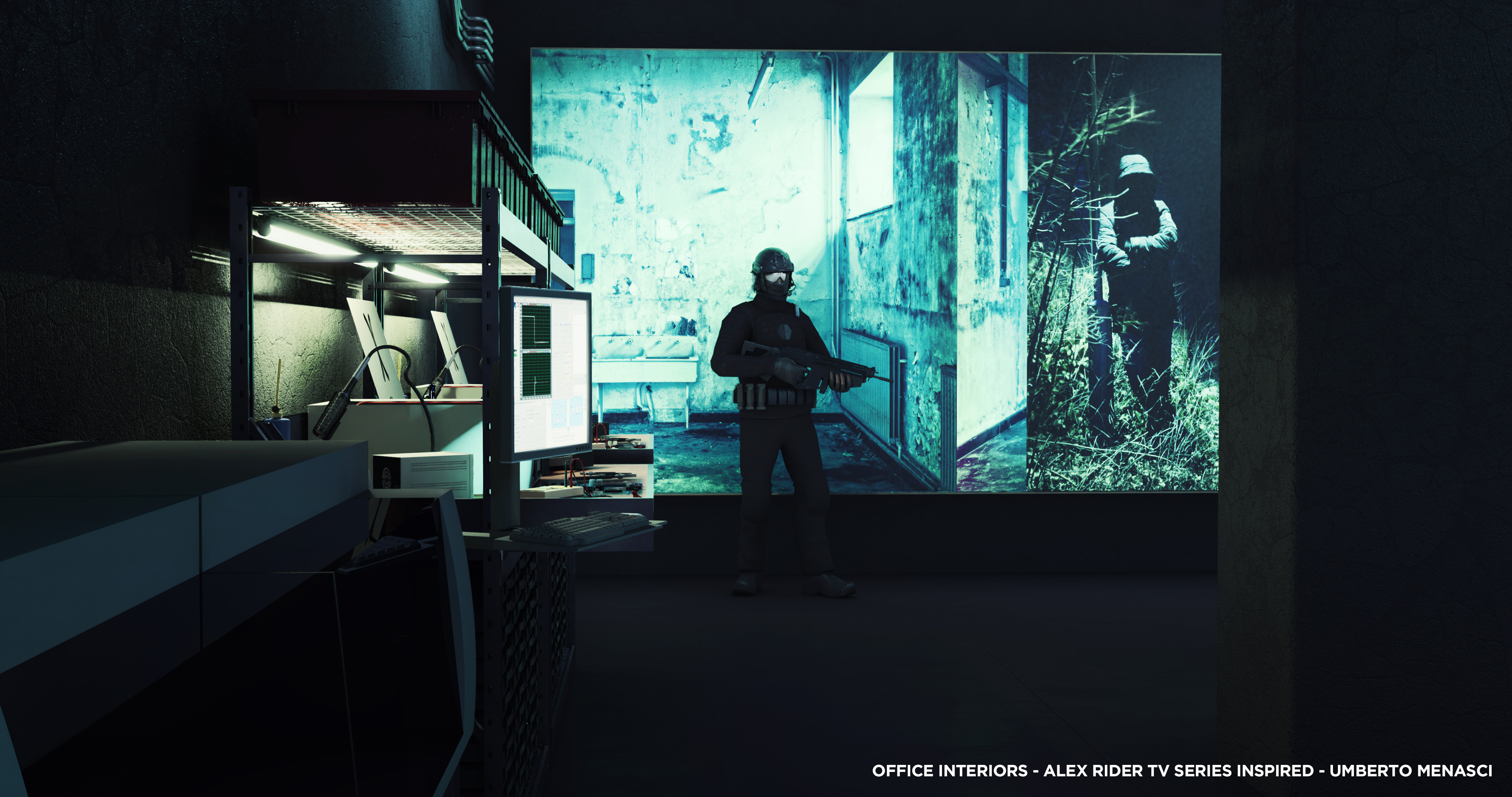 OFFICE INTERIORS - ALEX RIDER TV SERIES INSPIRED-3
