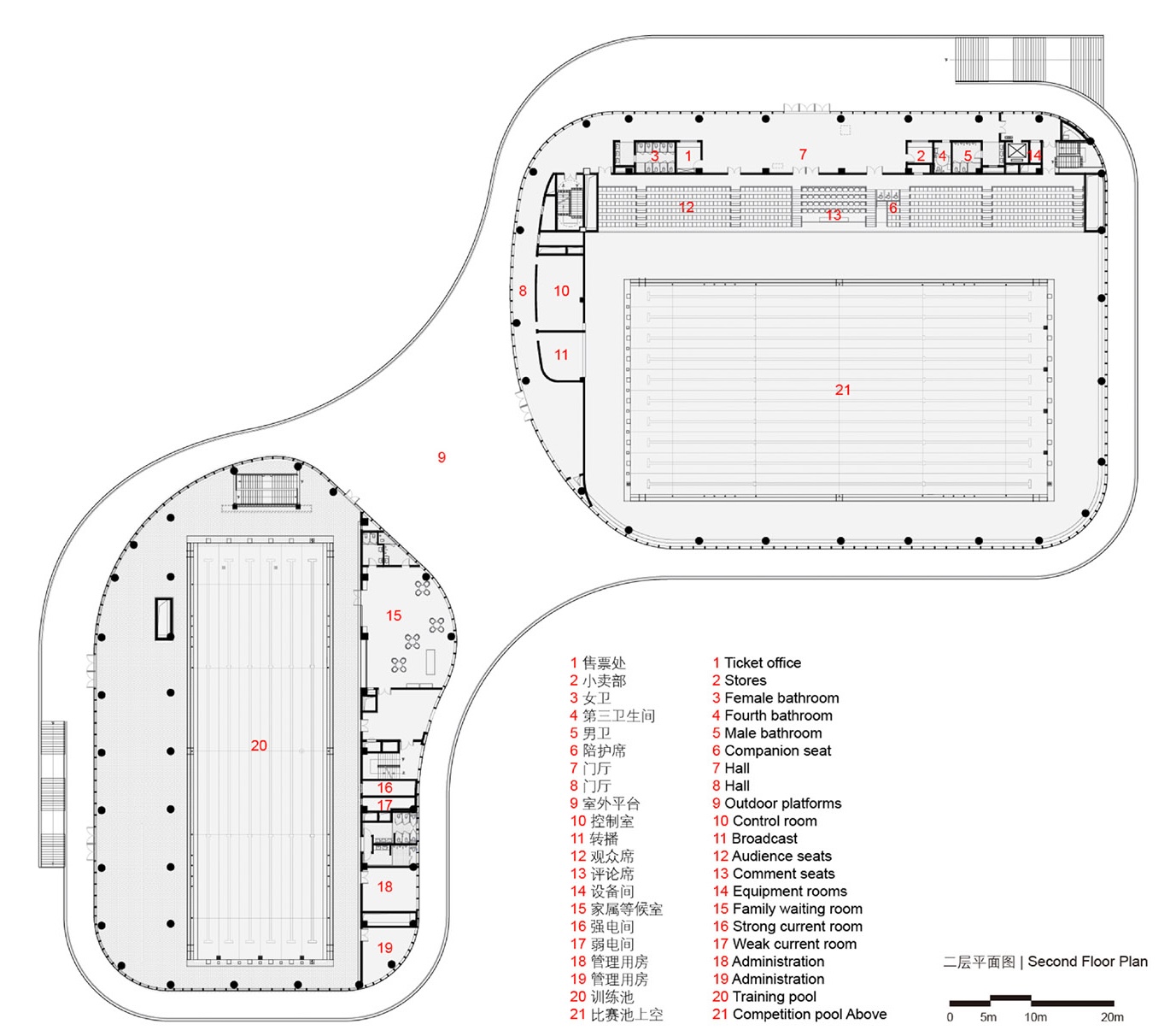 山川卧龙 · 江山市虎山运动公园游泳馆丨中国丨零壹城市建筑事务所-90