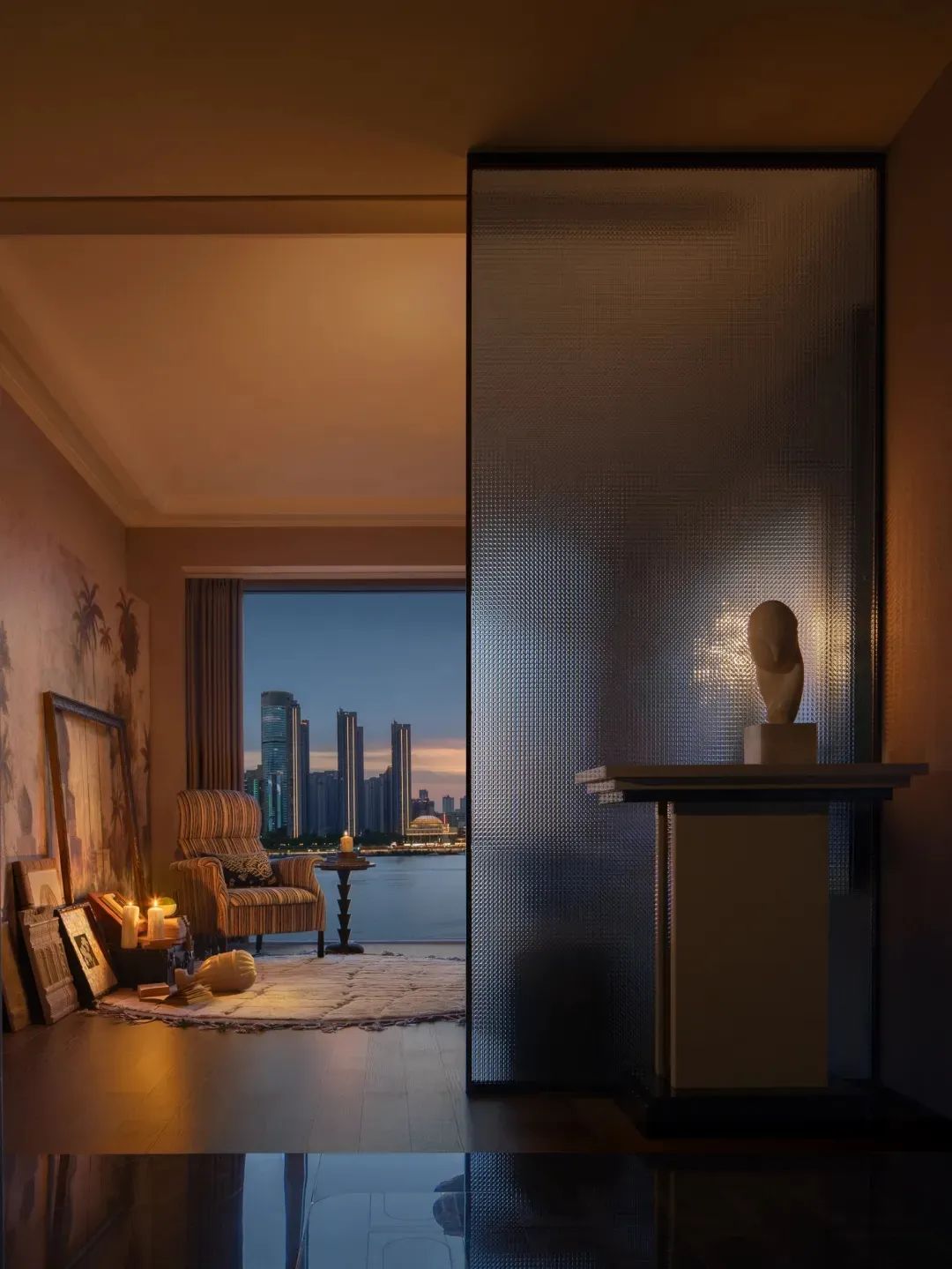 长沙·湘江金茂府249㎡江景大平层丨中国长沙丨软装元禾大千,硬装31设计-53