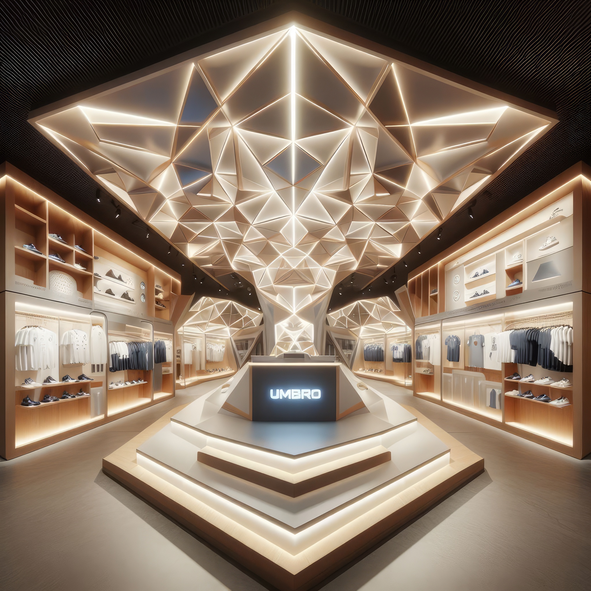 Umbro Outdoor/Indoor Store Architecture generated by Ai-7
