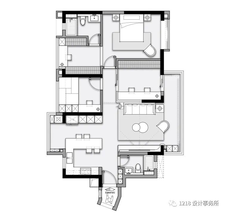 现代极简,纯粹生活的艺术丨中国广州丨1218 设计事务所-7