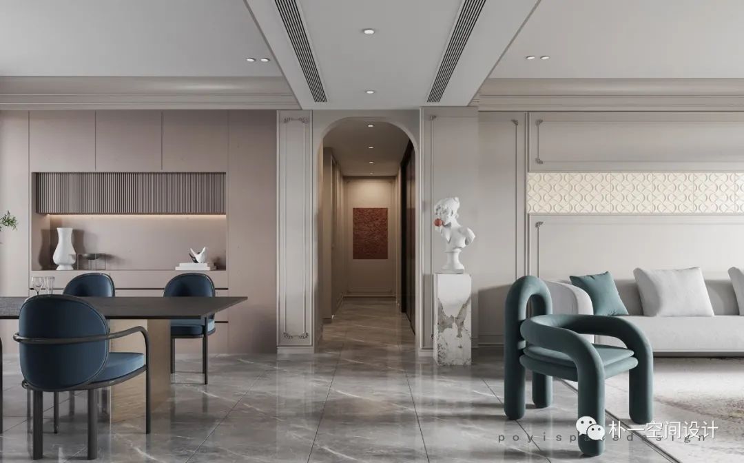 轻奢美式家居设计丨中国亳州丨朴一空间设计-16