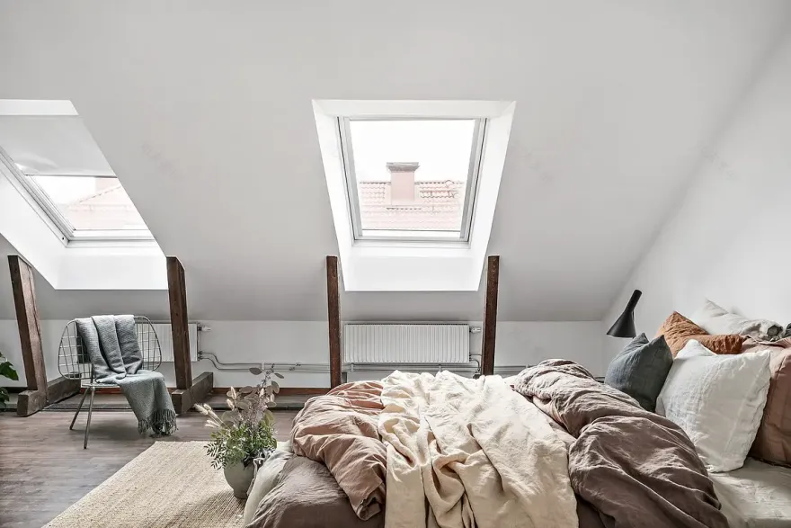 瑞典 59 平米城市阁楼公寓,打造温馨城市避风港-3