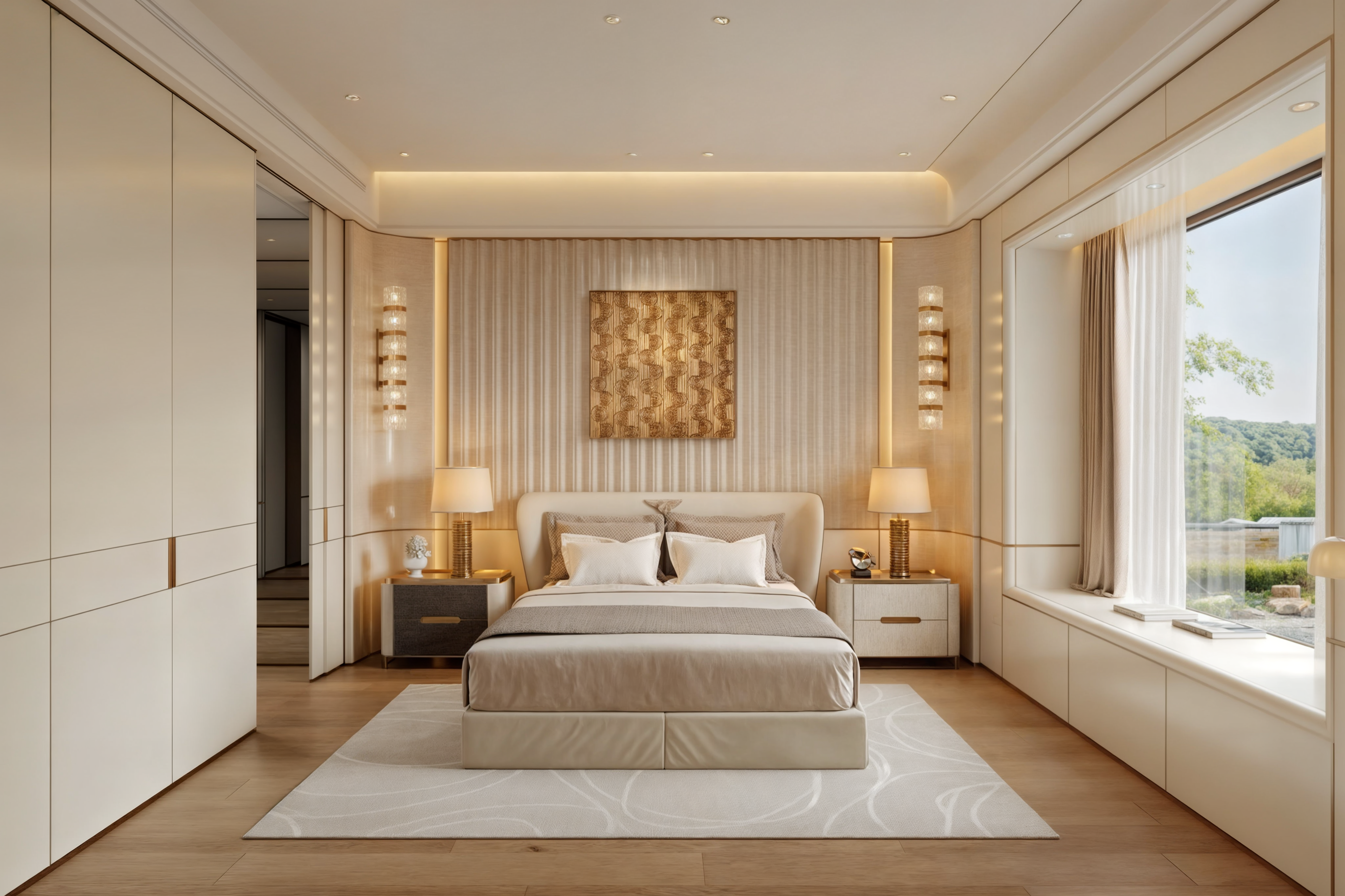 轻奢大平层 轻奢客厅-14