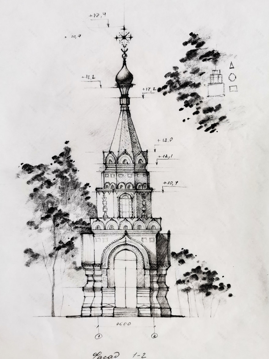 前基列耶沃庄园东正教小教堂建设及领地改善项目丨俄罗斯莫斯科丨莫斯科建筑学院“教堂建筑”教研室-16