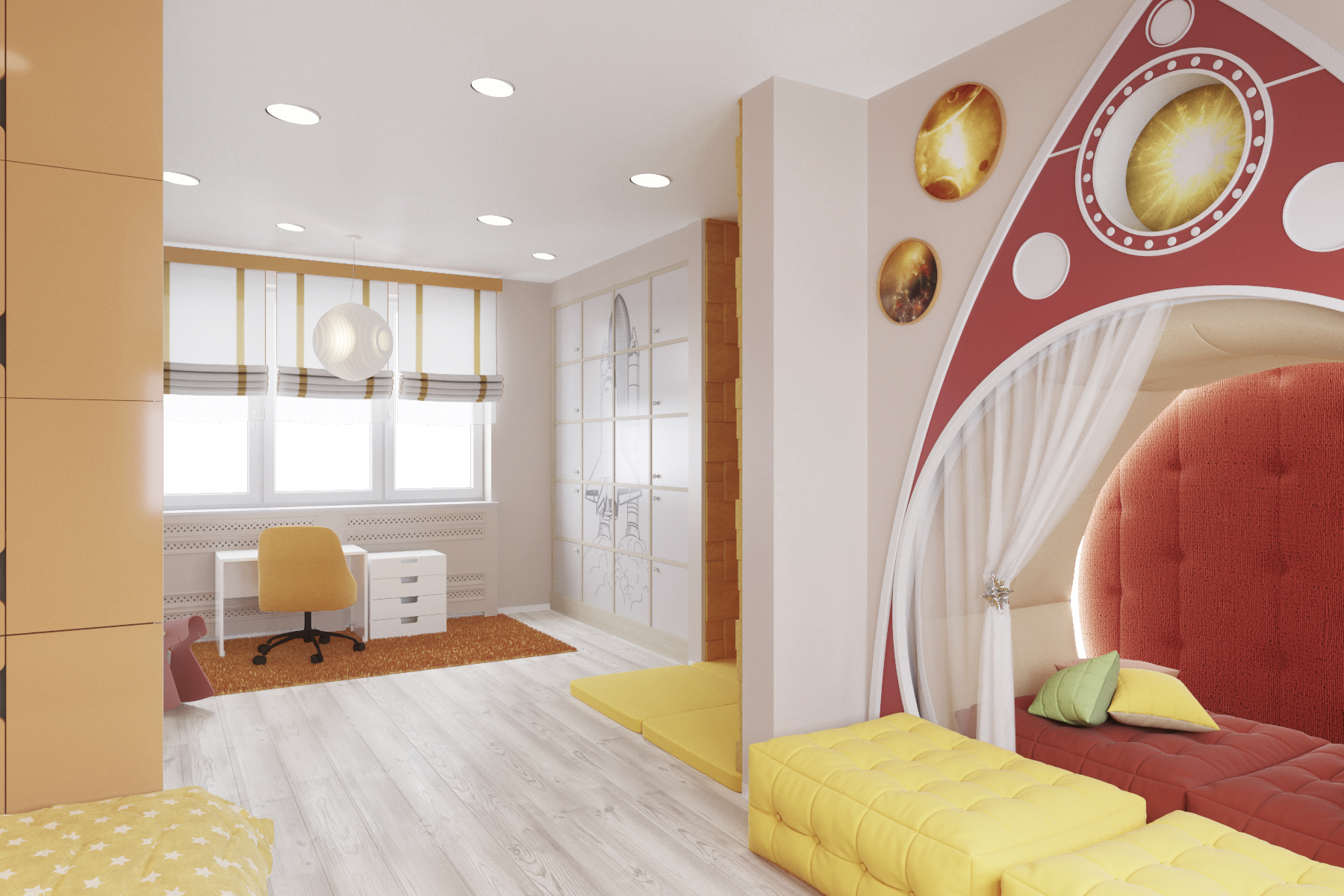 32㎡双人儿童房设计丨ARXY工作室-27