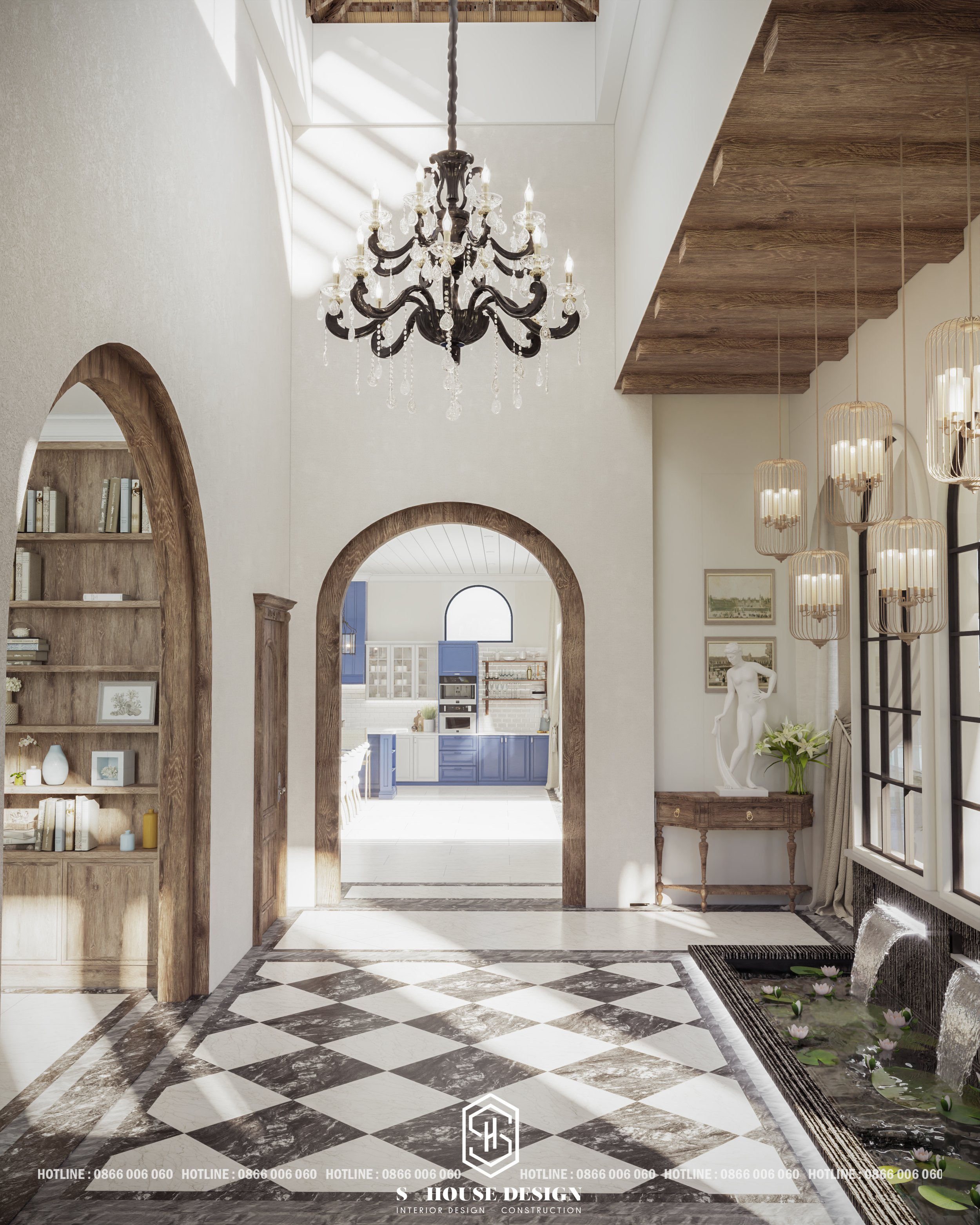 Interior design of Mediterranean garden villas-18