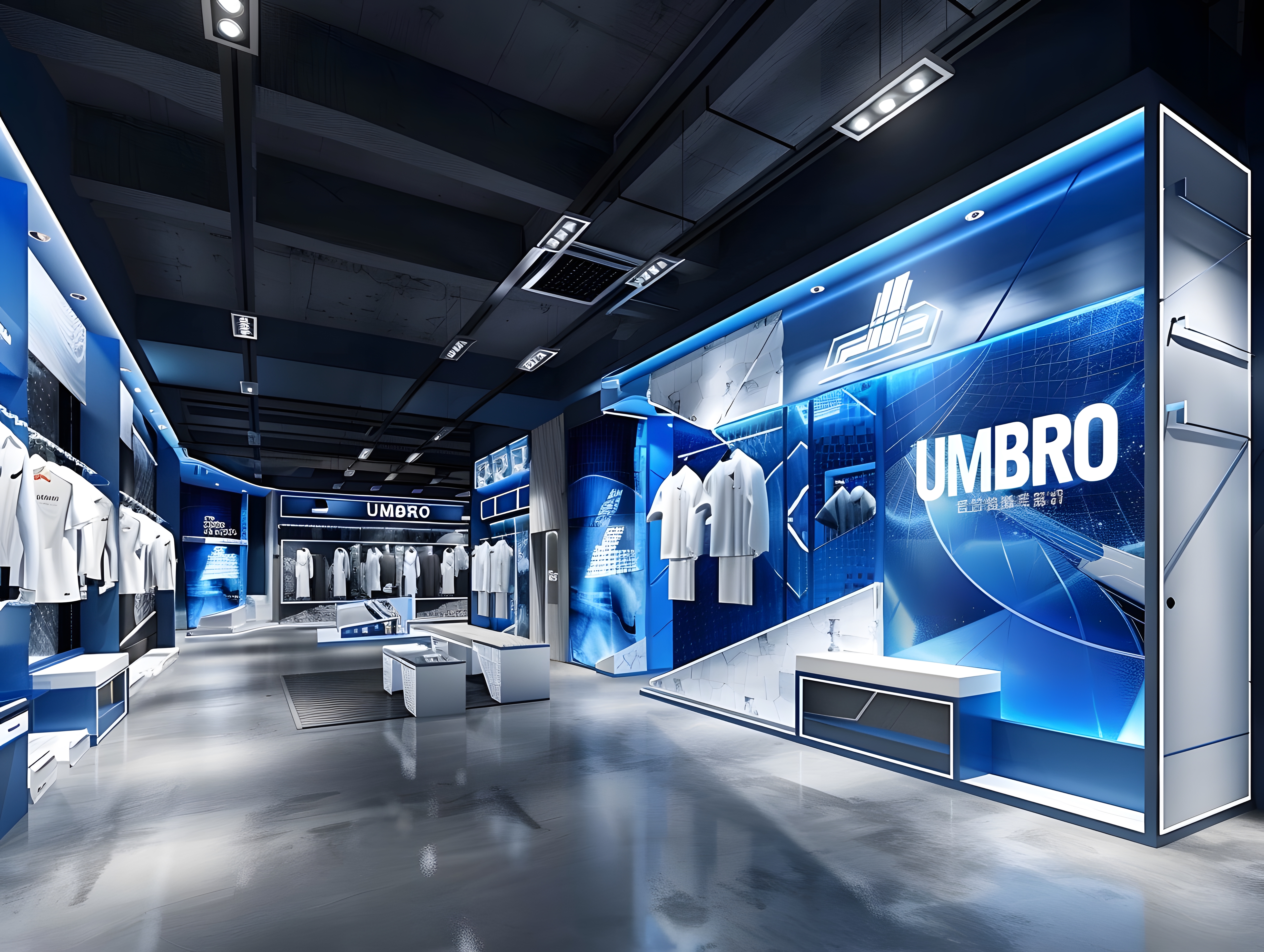 The design of the Umbro sales area exhibition hall-29