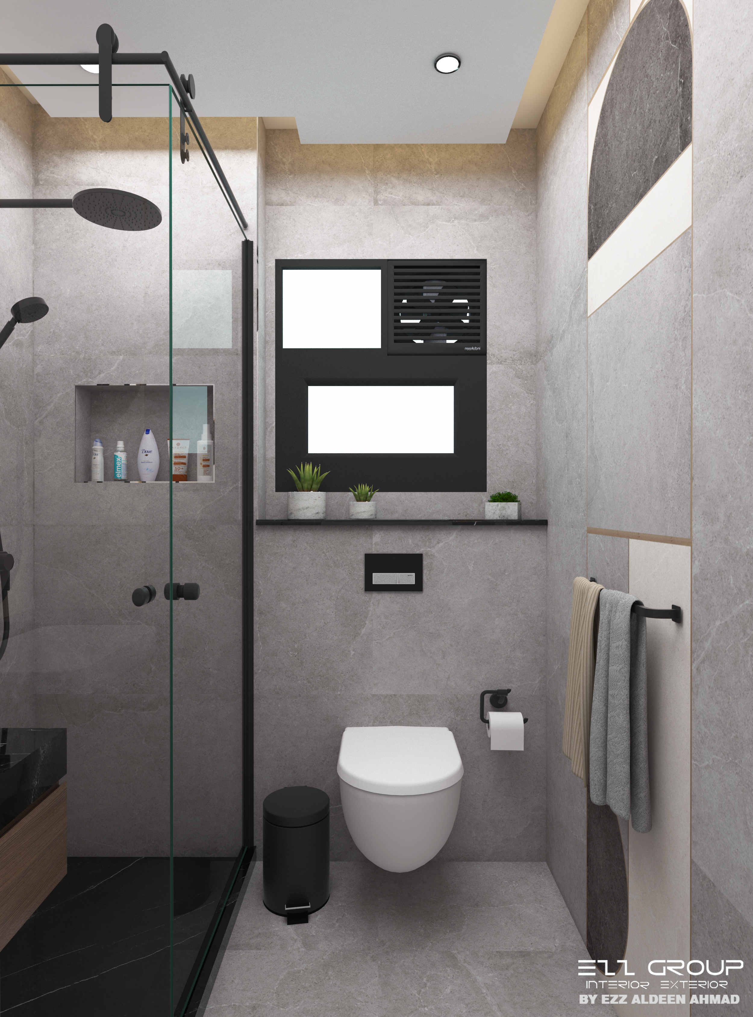 带施工图纸的浴室-5