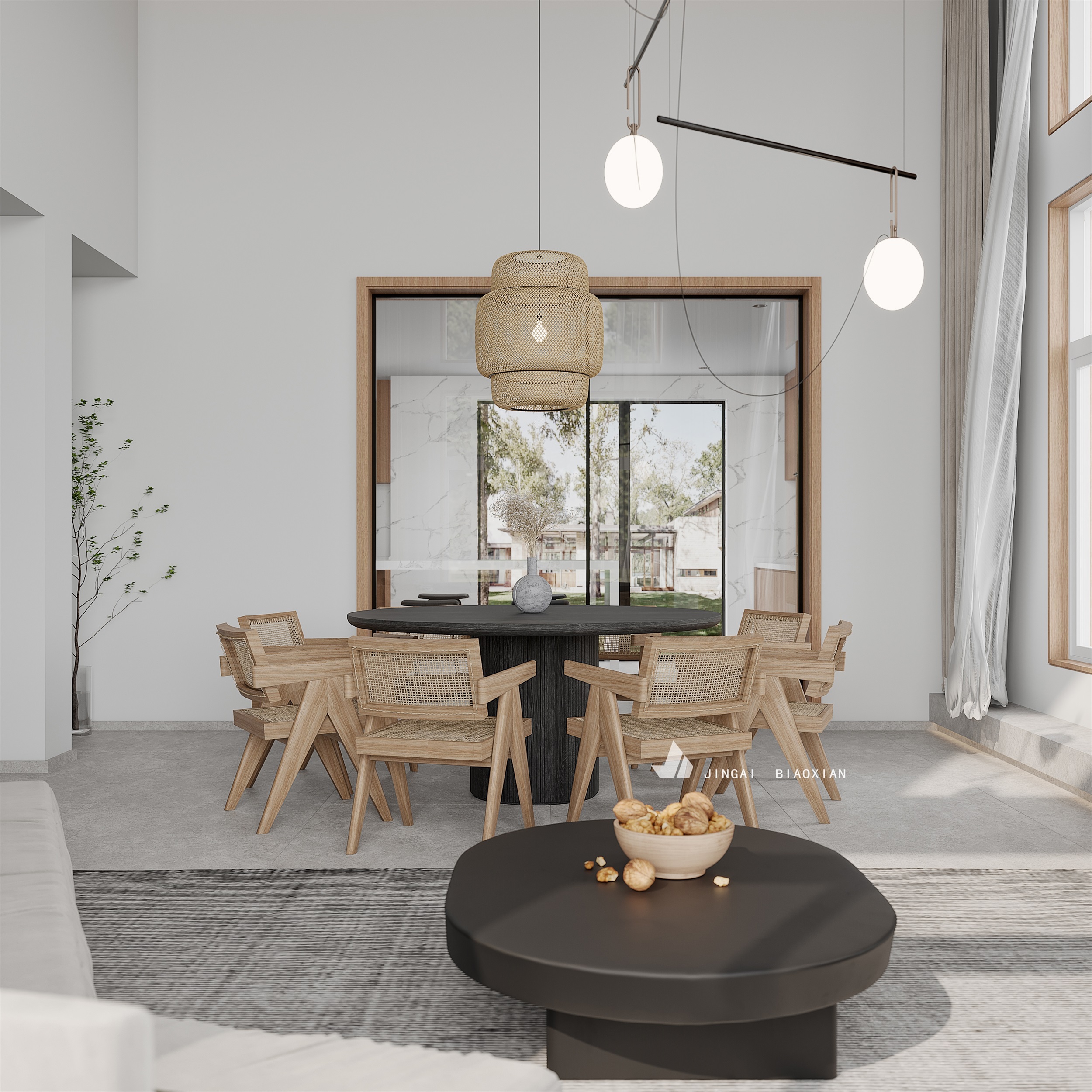 现代简约客餐厅设计案例-6