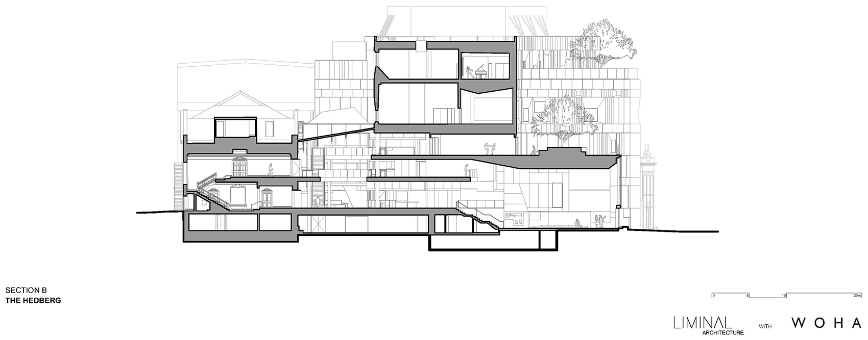 Hedberg 音乐中心丨澳大利亚霍巴特丨LIMINAL Studio+WOHA-49