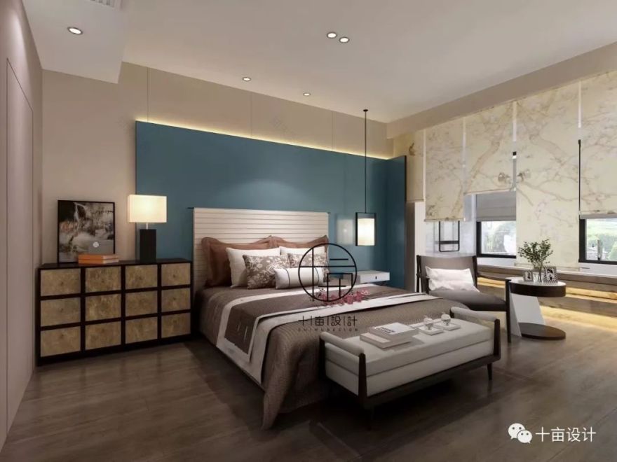 十亩设计 || 春天江与城 || 新中式 || 121㎡+125㎡ 设计鉴赏-23