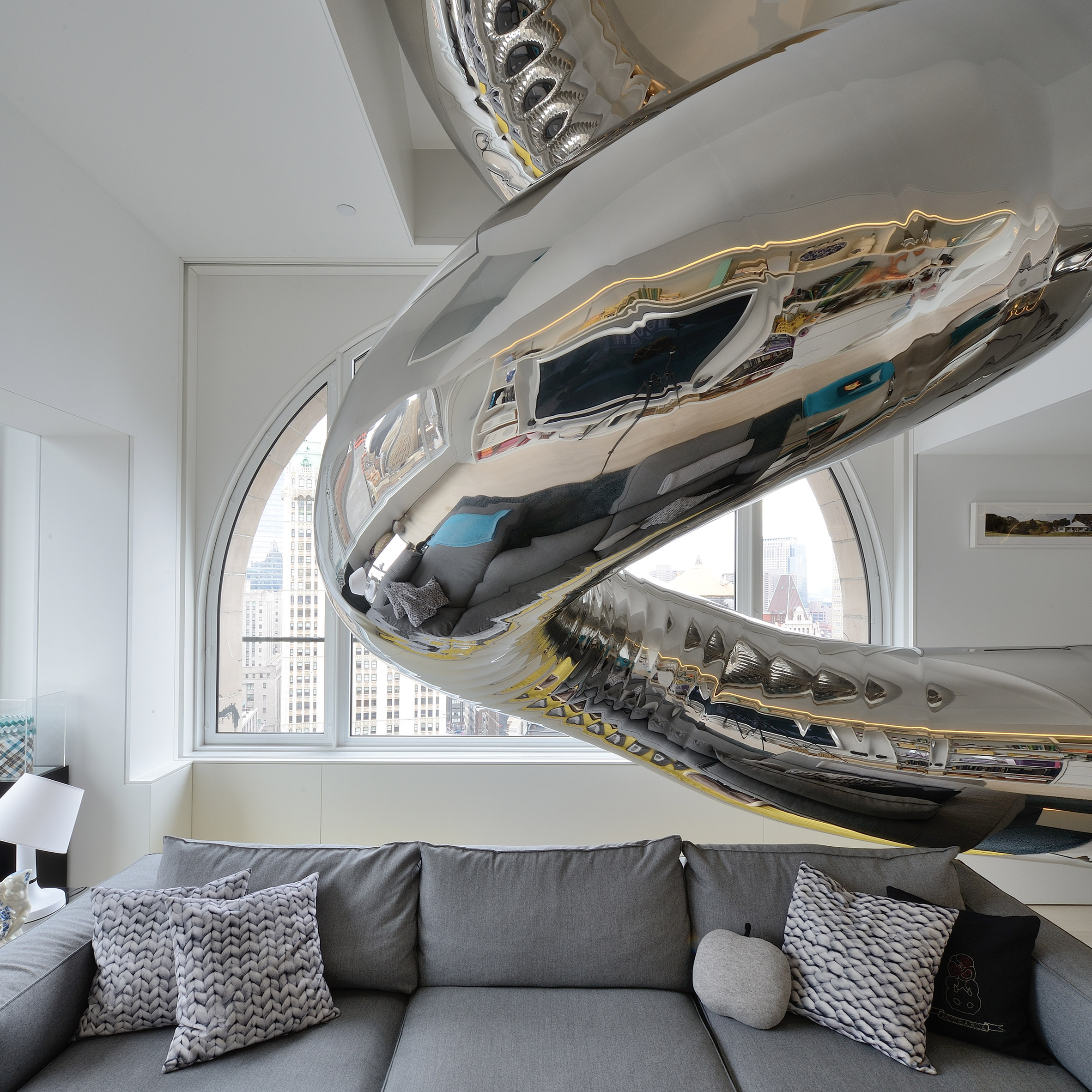 10 slides from Dezeen's Pinterest boards that offer a slippery alternative to stairs-0