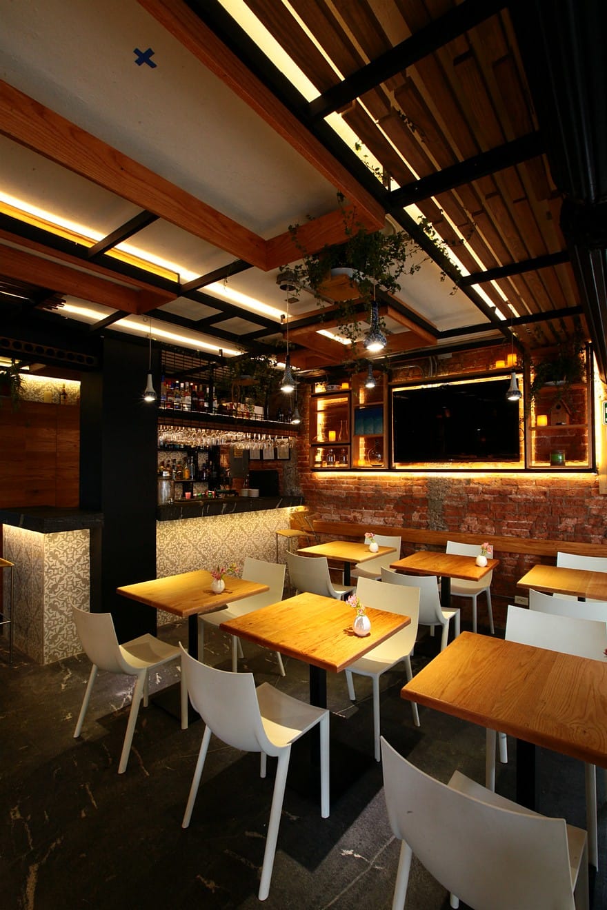 墨西哥城牛顿 105 餐厅——简约空间中的精致餐饮体验-15