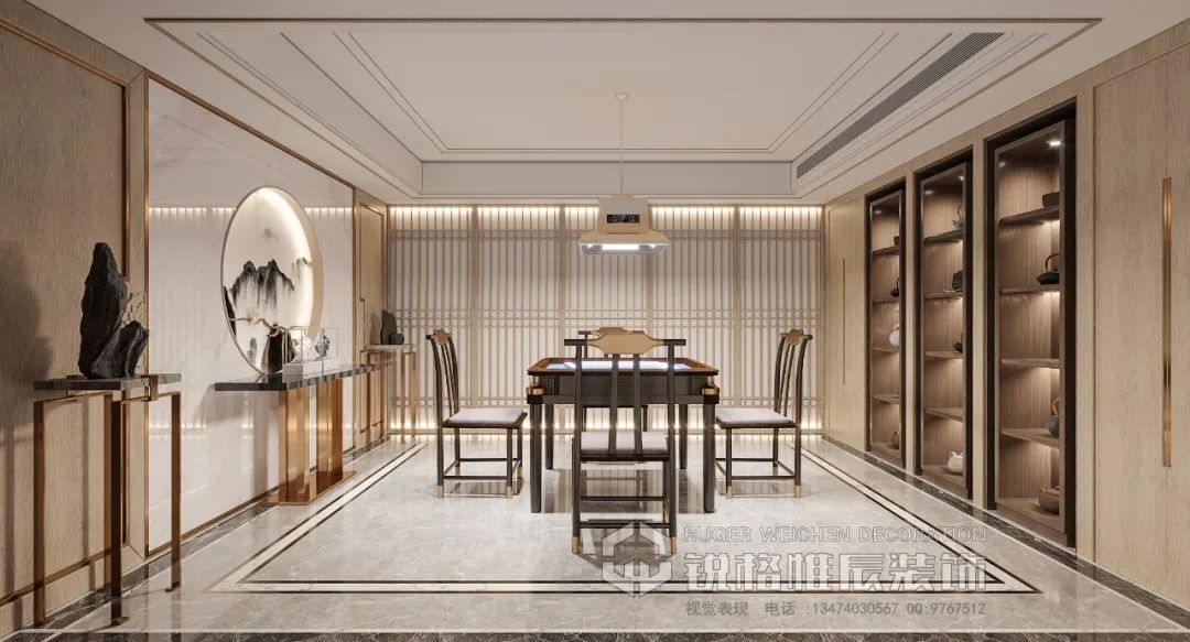 西安曲江·郑家大宅 | 现代轻奢的优雅空间-89