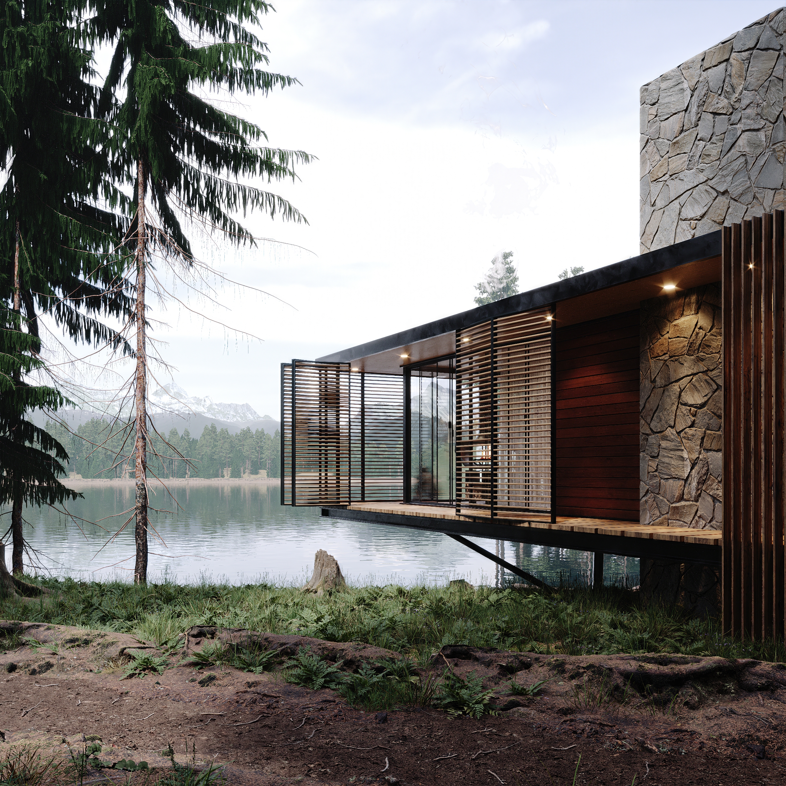 芬兰穆拉察洛的山间住宅丨芬兰-8