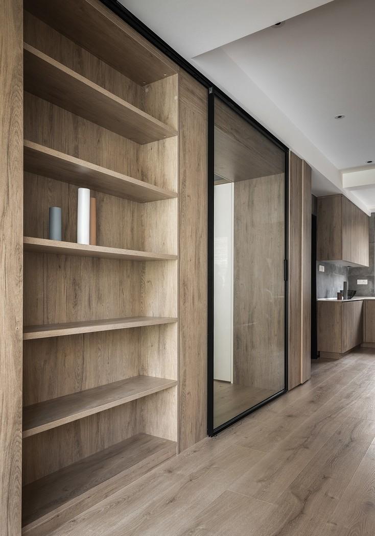 135㎡简约两居,真皮沙发与工业风茶几的完美融合-26