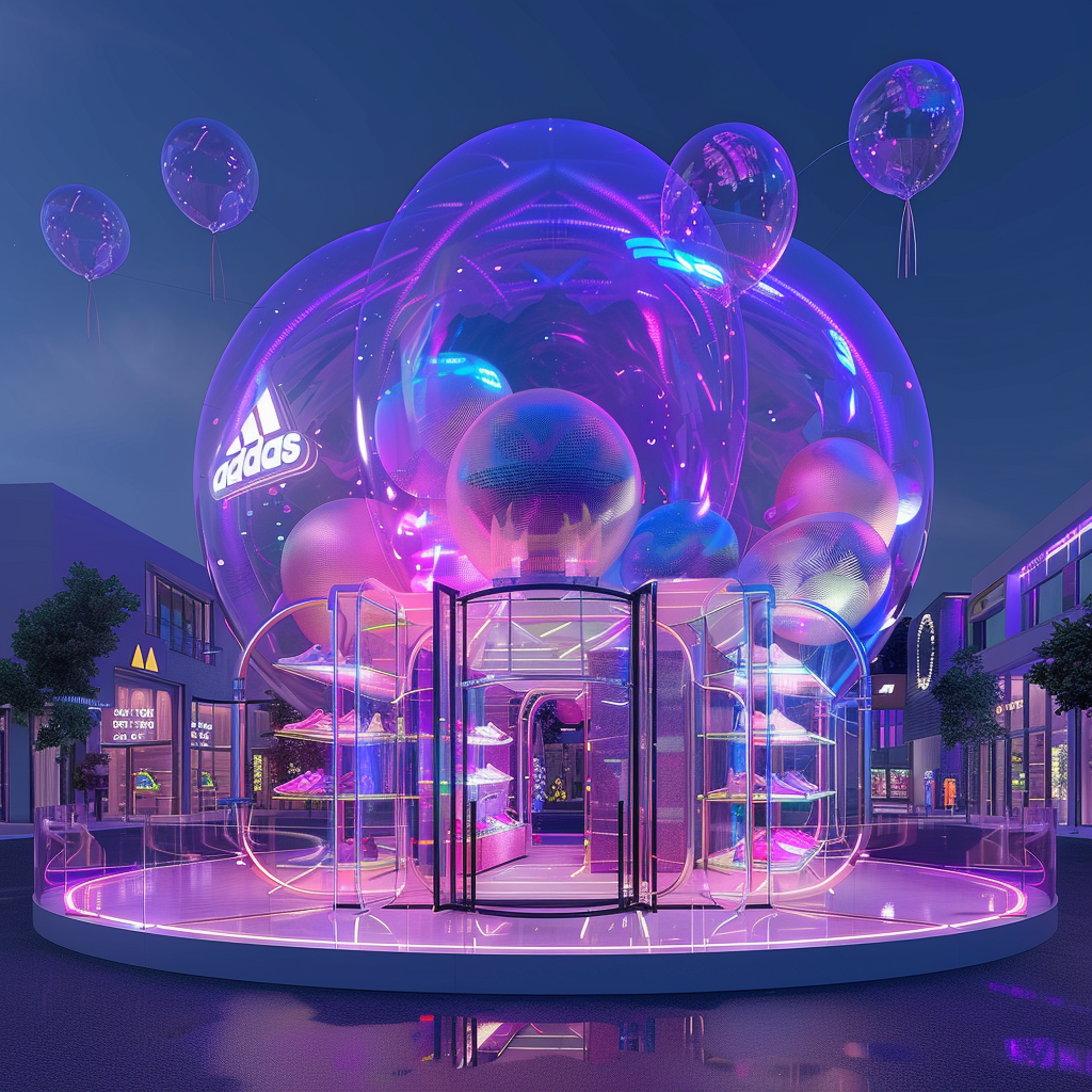 Product display design for ADIDAS using AI-2