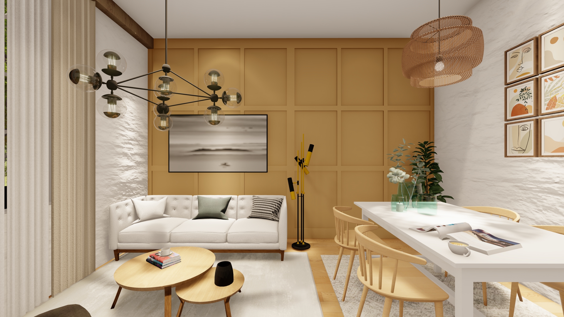 Interior Design of a Studio Apartment-9