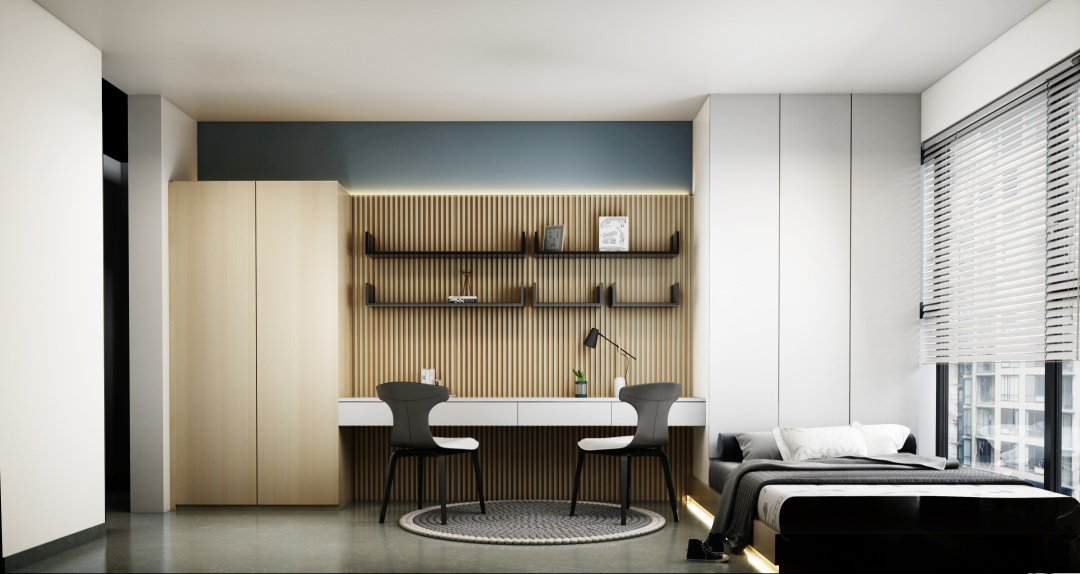 林云设计 | 广西万盛 140㎡现代公寓，绿色生活空间-34