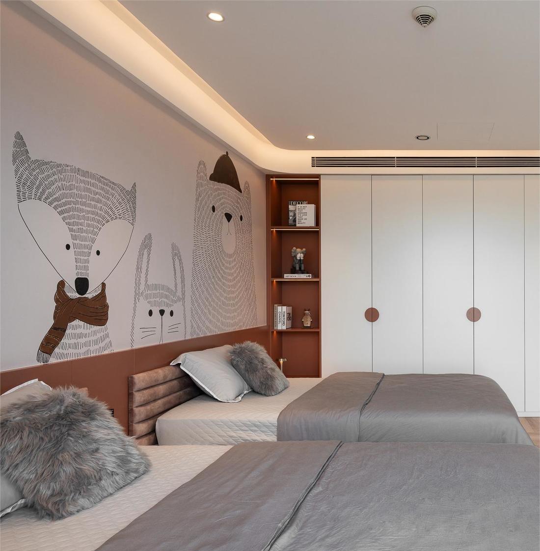 现代轻奢风新房装修项目-46