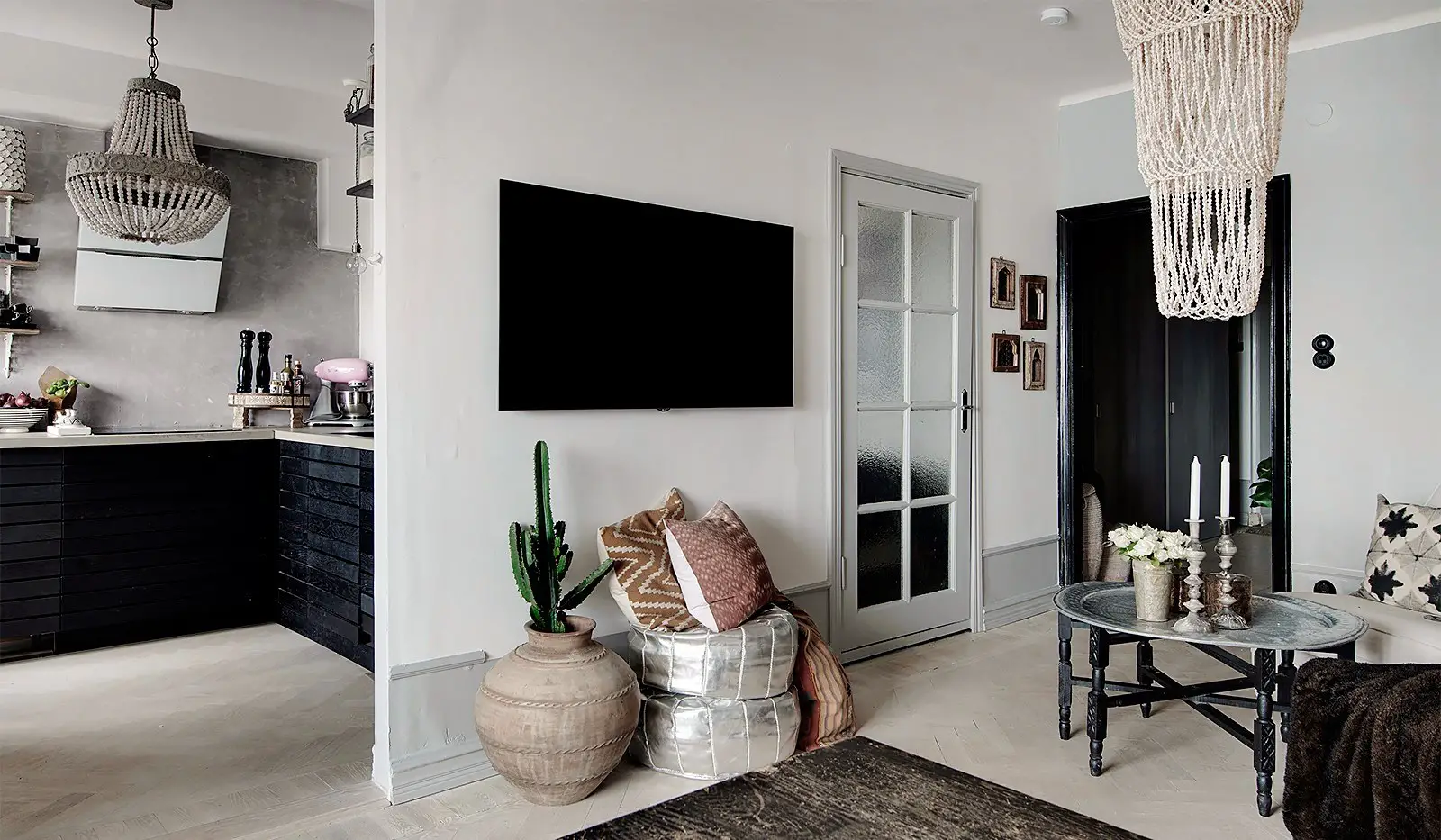 北欧公寓的南国情调——46 平米民族风设计-2