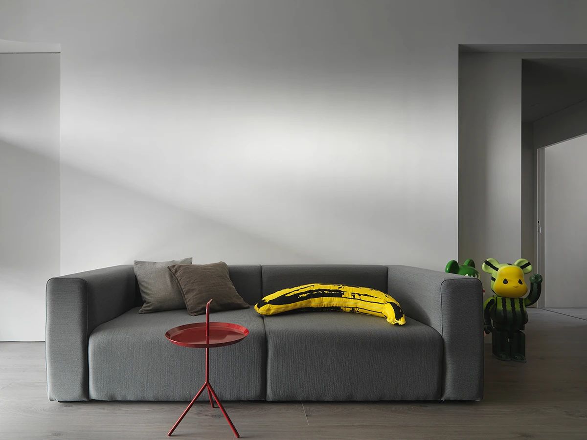 72㎡黑白灰艺术感住宅设计-22