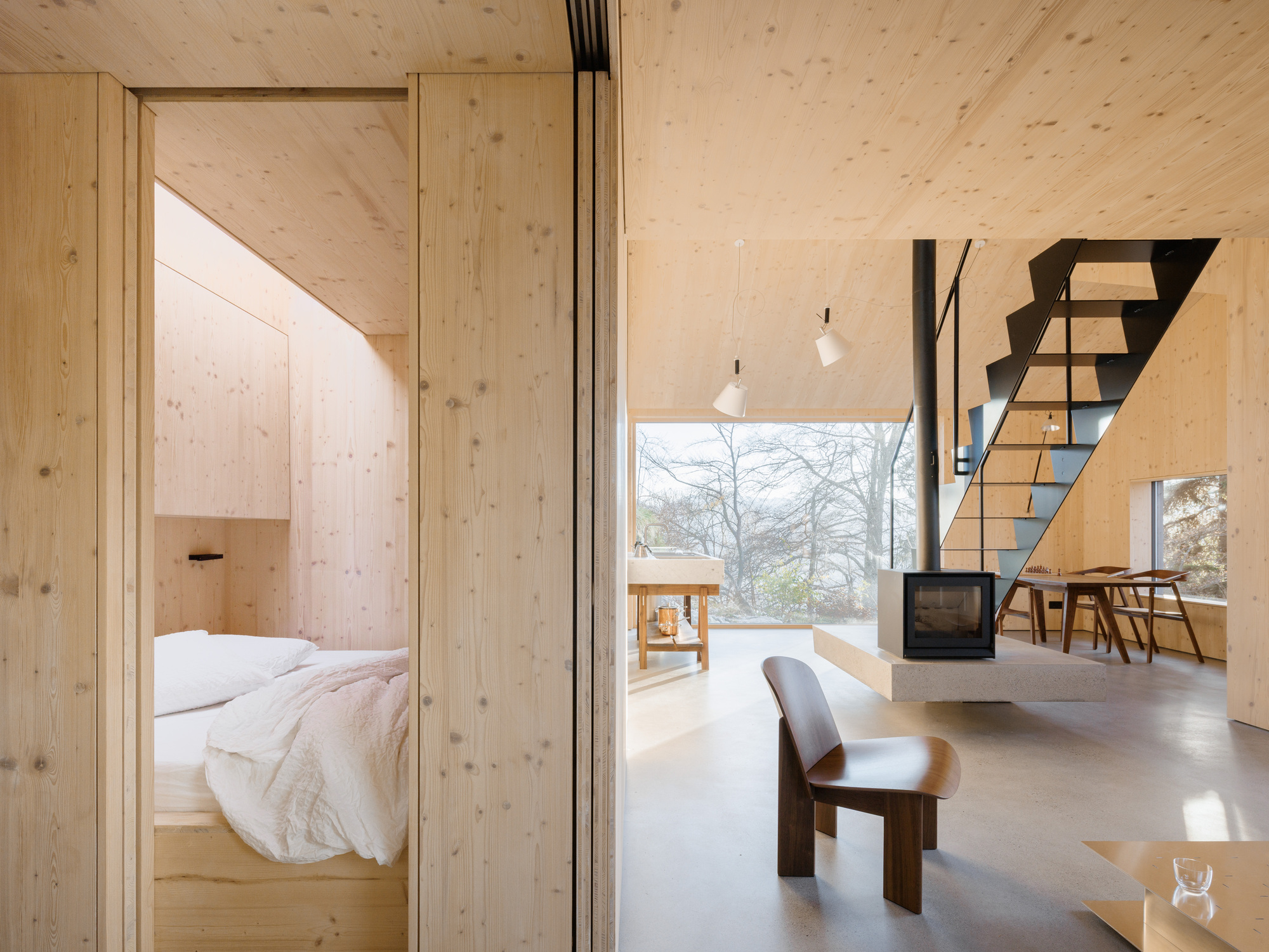 瑞士阿尔卑斯山木屋重建丨Switzerland丨Guča arch.-30