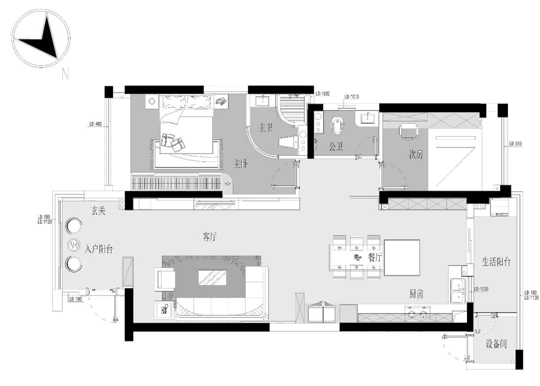 极简主义构筑 131㎡舒适空间-42