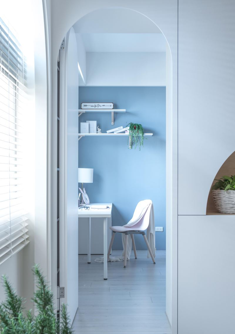50㎡北欧风小户型楼中楼 晟角制作设计-21