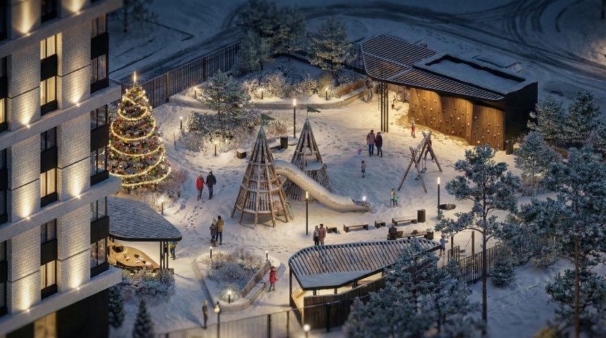 ЖК Шервуд小区环境整治丨俄罗斯巴尔瑙尔丨未明确体现-19