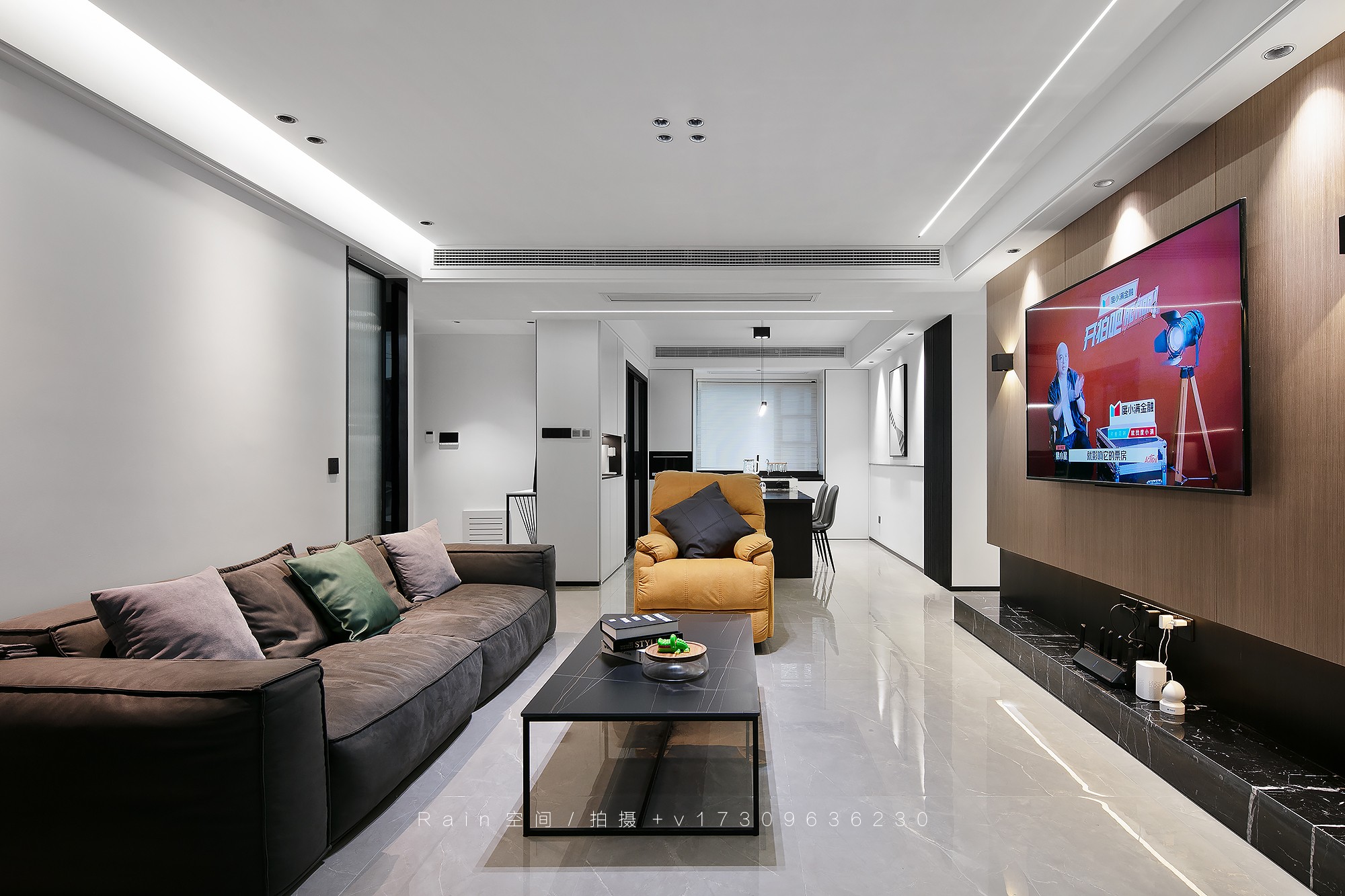 江东府现代黑白灰家居空间摄影丨乐泰装饰,李玉-5