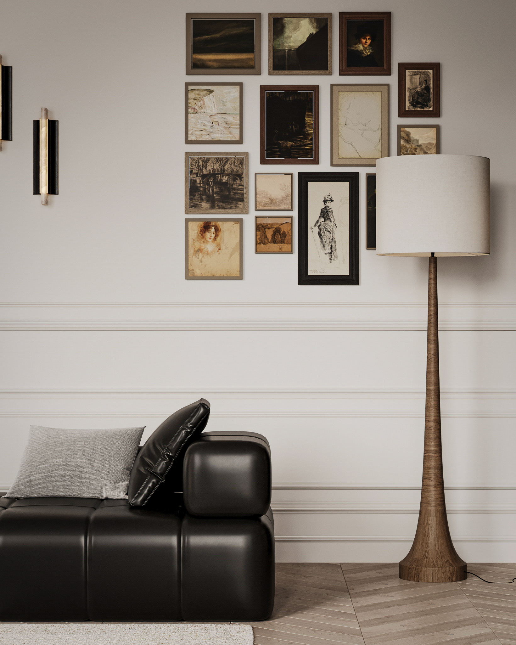 带装饰的美观客厅设计-14