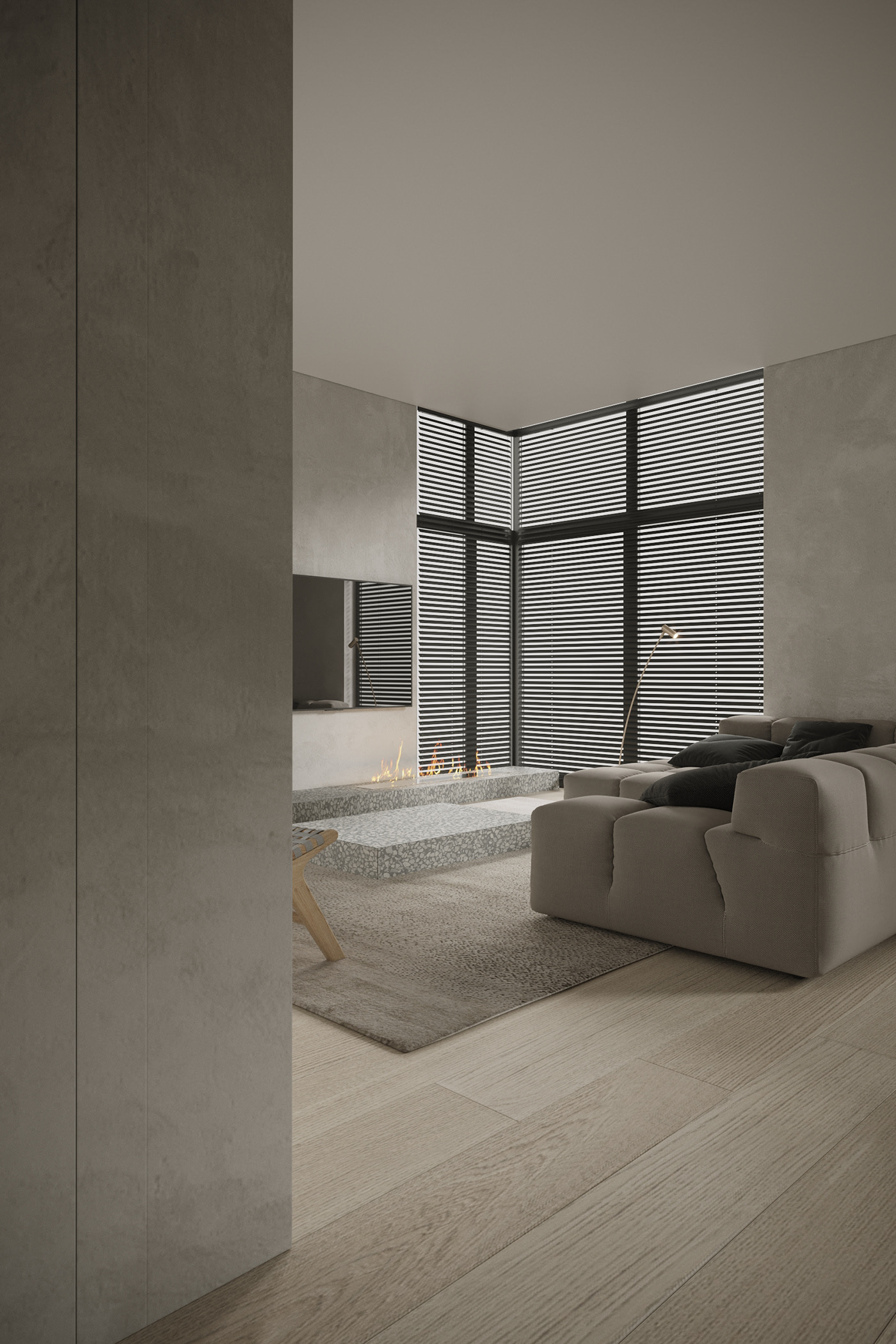 极简中性风公寓设计 干净利落！-2