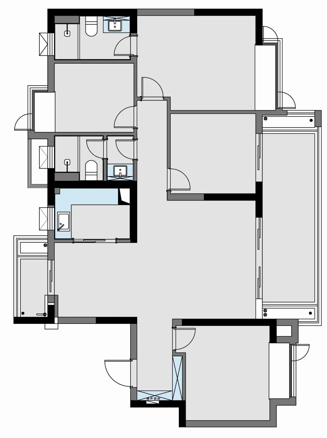 南昌阿鹤设计|自带清凉感的家，淡彩绿意~-47