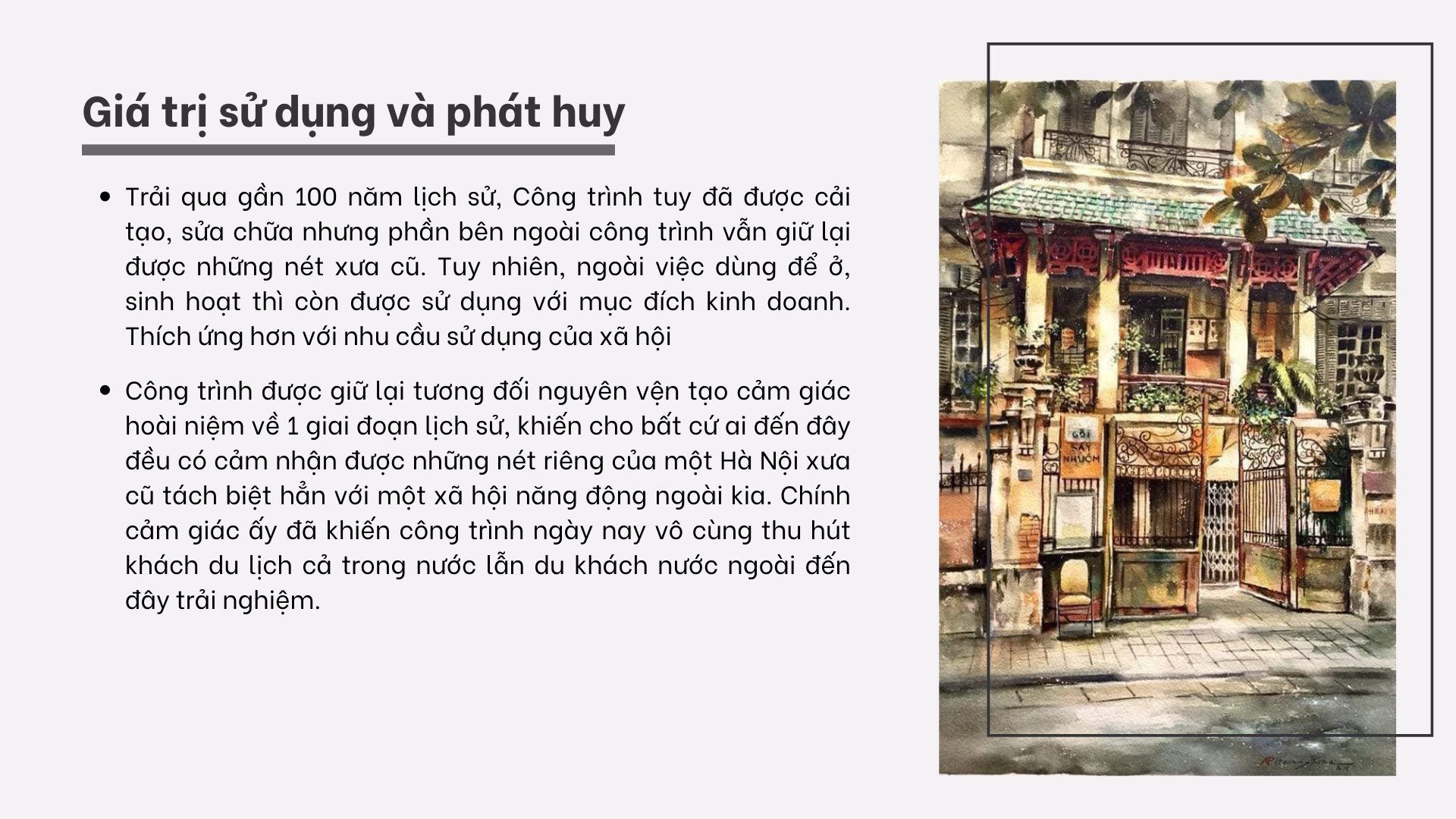 Nghiên cứu bảo tồn Biệt thự số 8 Chân Cầm-51