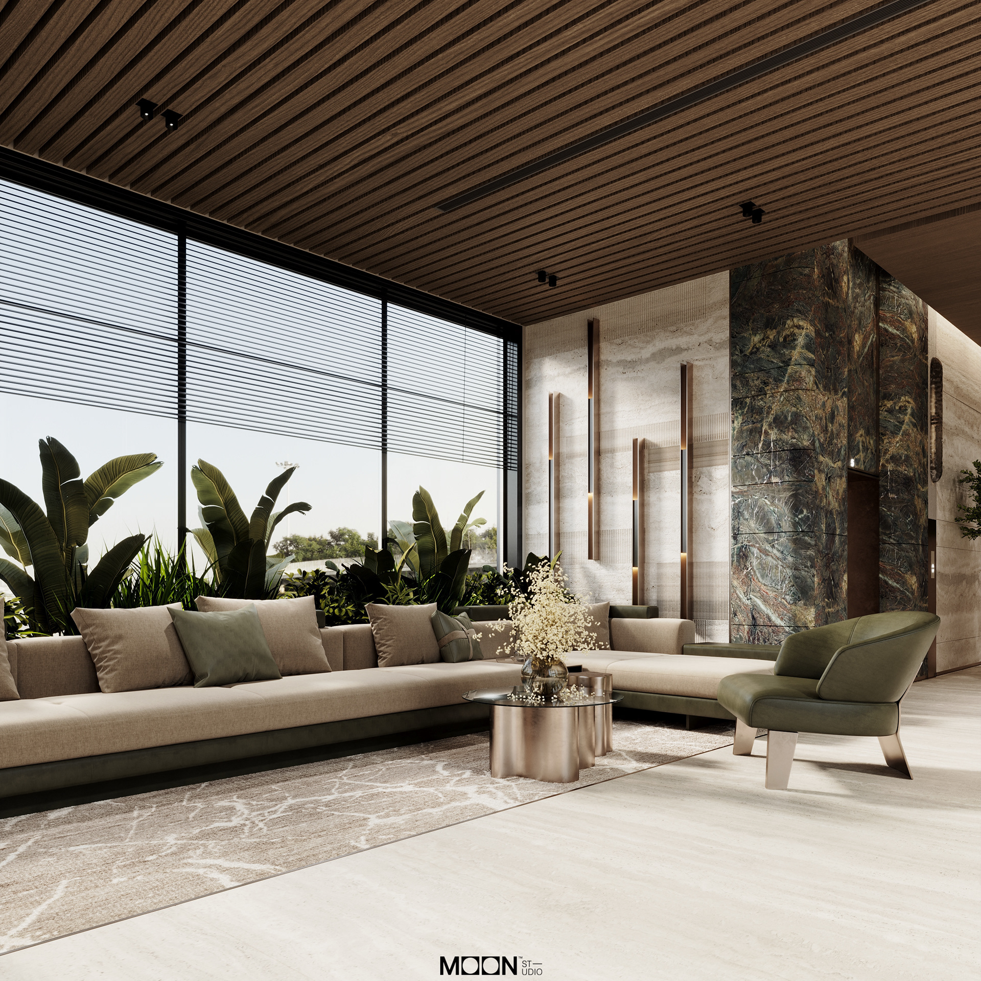 学校接待区设计项目丨沙特阿拉伯丨Moon Studio-4