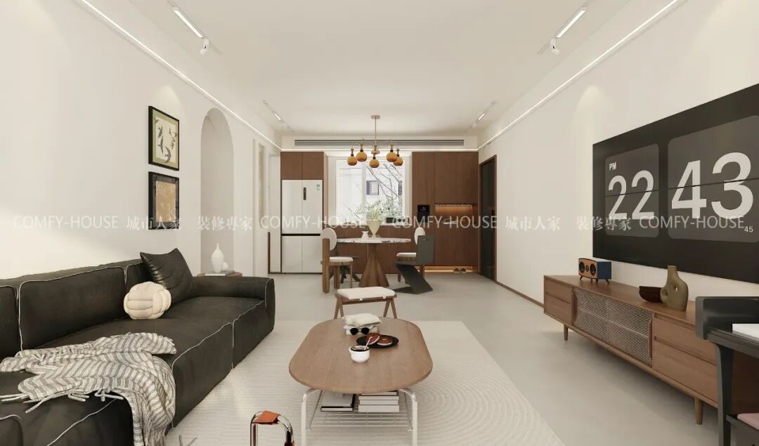 【中博玿华苑】141㎡|中古风，弧形梁下的时光褶皱-33