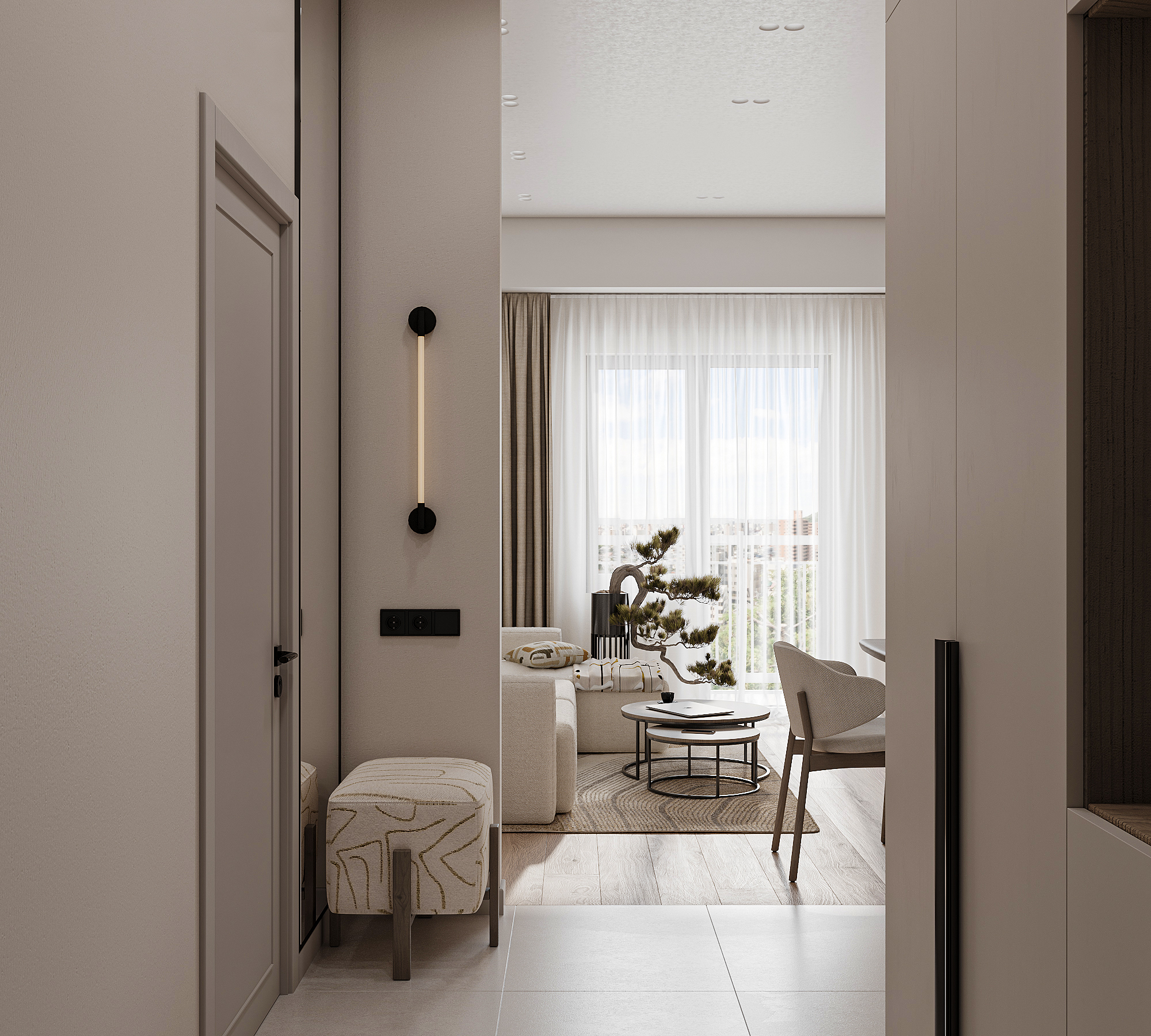 Modern Minimal Living Room Design-6