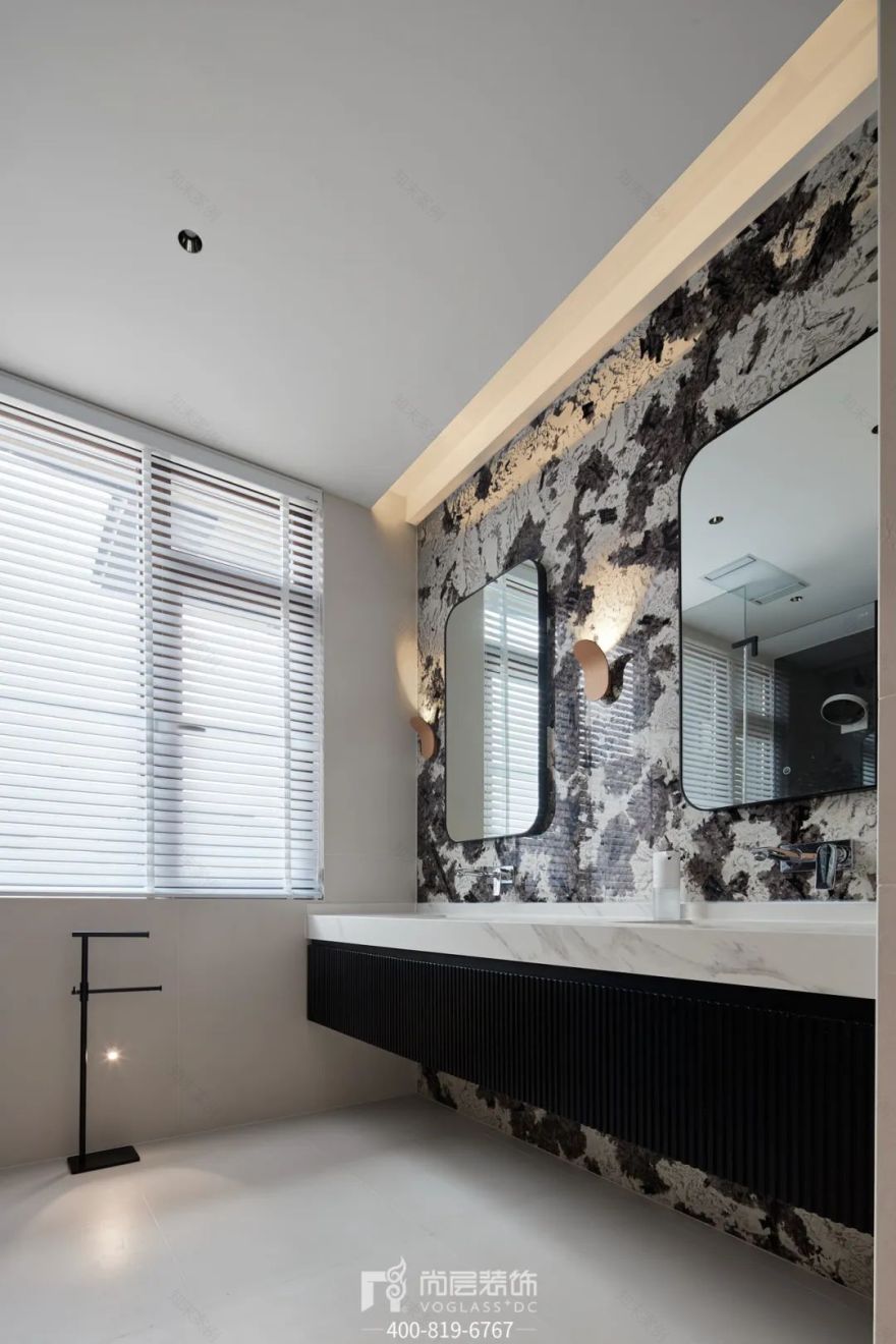 兴创荣墅|300㎡叠拼别墅设计,「净」与「静」的交织律动-232